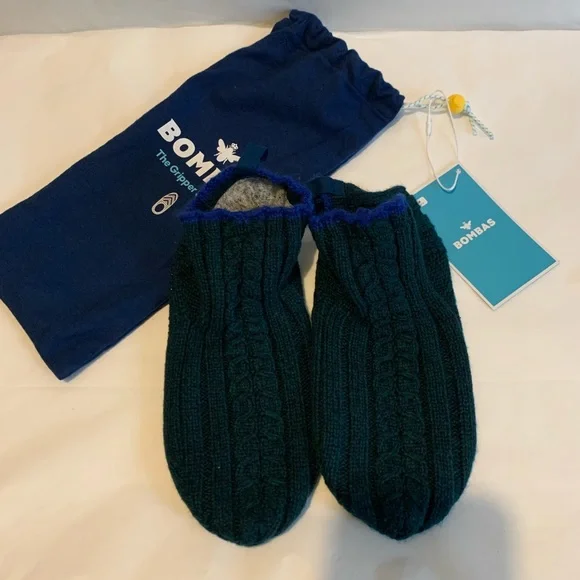Cable Knit Women's Gripper Slippers Bombas Shoes Nwt Womens